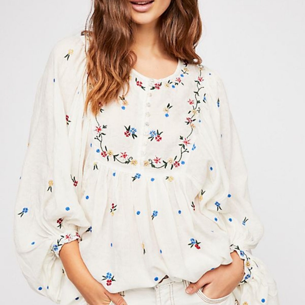 Free People Boho Peasant Top Tunic